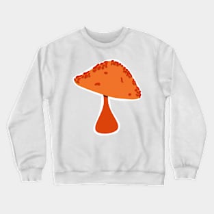 Orange Mushroom Crewneck Sweatshirt